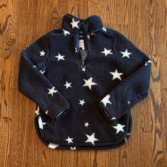 Star Sherpa Fleece Quarter Zip - Picture 1 of 5